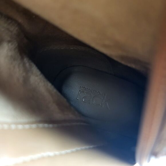 Nordstrom Rack Virginia Tall Boot Block heel Brown Size 6.5 M - Picture 14 of 15